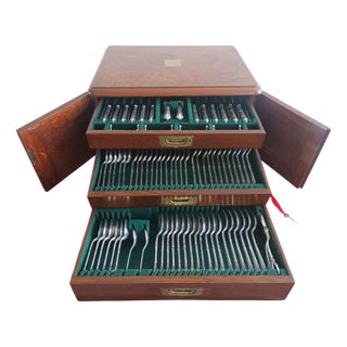 Canteen of Cutlery from Harrison Bros & Howson, 1920s, Set of 107 For Sale