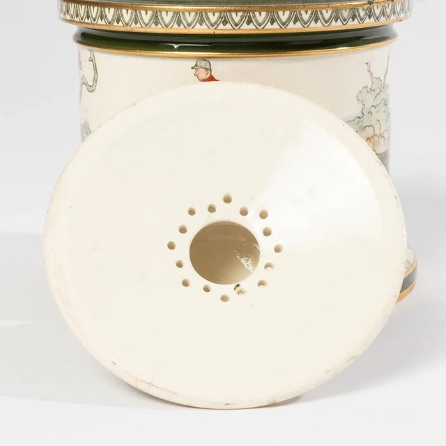 Early 20th Century Royal Doulton Ceramic Humidor For Sale - Image 9 of 12