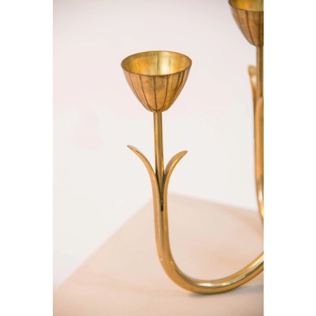 Gunnar Ander Candleholder by Gunnar Ander for Ystad-Metall, 1950s For Sale - Image 4 of 6