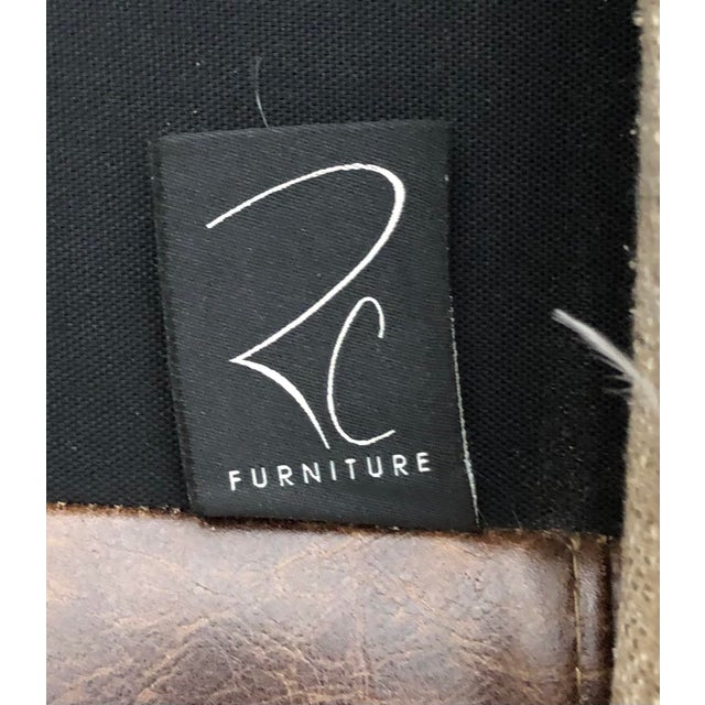 English Rc Furniture Light Brown Tufted Leather Chesterfield Sofa For Sale - Image 3 of 18