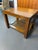 Awesome John Widdicomb Mid-century modern end table with burlwood and a cane bottom shelf.