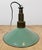 Industrial Petrol Enamel Military Pendant Lamp with Cast Aluminium Top, 1960s For Sale - Image 14 of 18