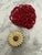 Shabby Chic Eclectic Vintage Upcycled Crystal Jeweled Magnets, Set of Five For Sale - Image 3 of 10