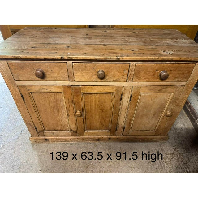 Antique Cabinet in Pine, 1860 For Sale - Image 9 of 12