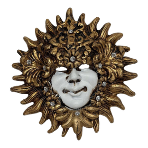 Sun Venetian Plaster Decorative Mask