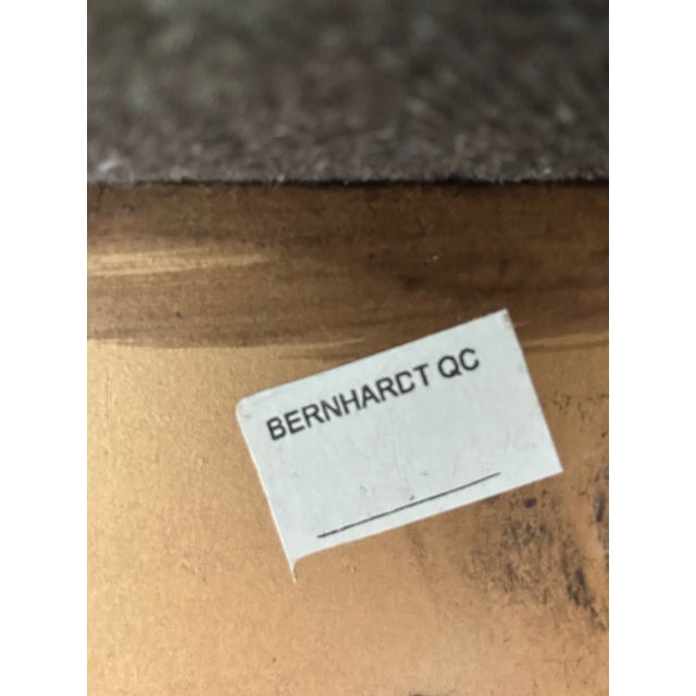 Vintage Custom Bernhardt Chocolate Brown Velvet & Iron Brutalist Lounge Chairs - A Pair For Sale - Image 11 of 15