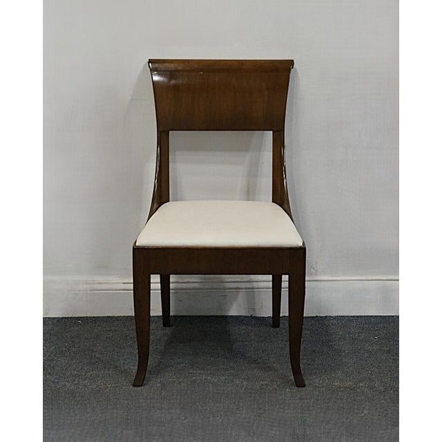 Baker Furniture Company Baker Furniture Solid Mahogany Transitional Contemporary Dining Side Chair 2899-3579 For Sale - Image 4 of 10