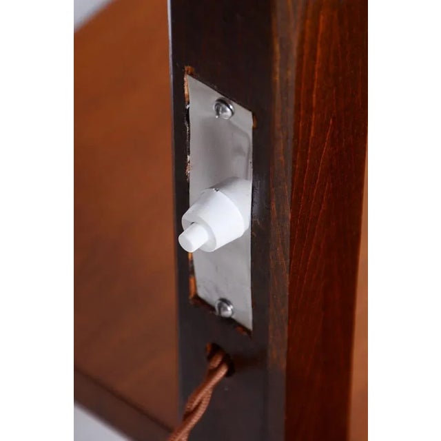 Brown Artdeco Floor Lamp by Walnut attributed to Jindřich Halabala for Up Závody, Czechia, 1930s For Sale - Image 8 of 12