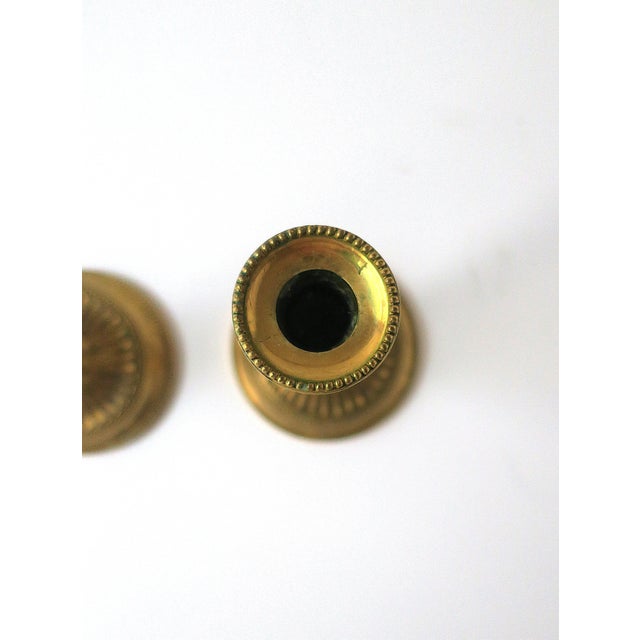 French Gold Gilt Bronze Candlesticks Holders, 19th Century, Pair For Sale - Image 12 of 13