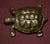 Vintage Small Set of Three Brass & Bronze Assorted Turtles For Sale - Image 11 of 12