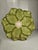 Vintage Mid-Century Modern Ambiance Daffodils Sculptural Green Charger Plates- Set 4 For Sale - Image 4 of 4