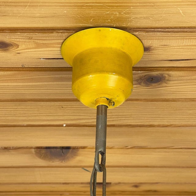 Mid-Century Italian Yellow Pendant Lamp, 1960s For Sale - Image 16 of 17