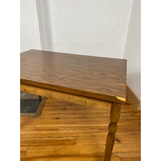 Tan Baumann Veneered Wood Table, 1960s For Sale - Image 8 of 13