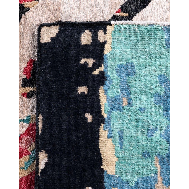 2010s Modern, One-of-a-Kind Hand-Knotted Area Rug - Brown, 8' 0" x 9' 10" For Sale - Image 5 of 8