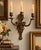 Antique 19th-Century Louis XVI Style Patinated Bronze Three-Light Wall Sconce For Sale - Image 11 of 13