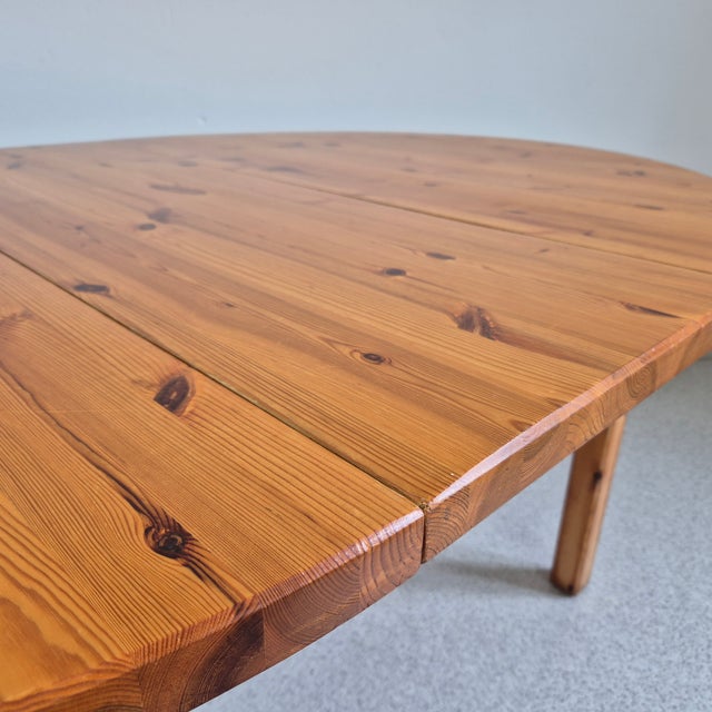 Round Pinewood Dinning Table by Monster Skydd, 1960s For Sale - Image 9 of 12