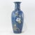Vintage Hand-Painted Chinoiserie Vase With Blue Polychrome Flowers and Gilt Bird For Sale - Image 14 of 14