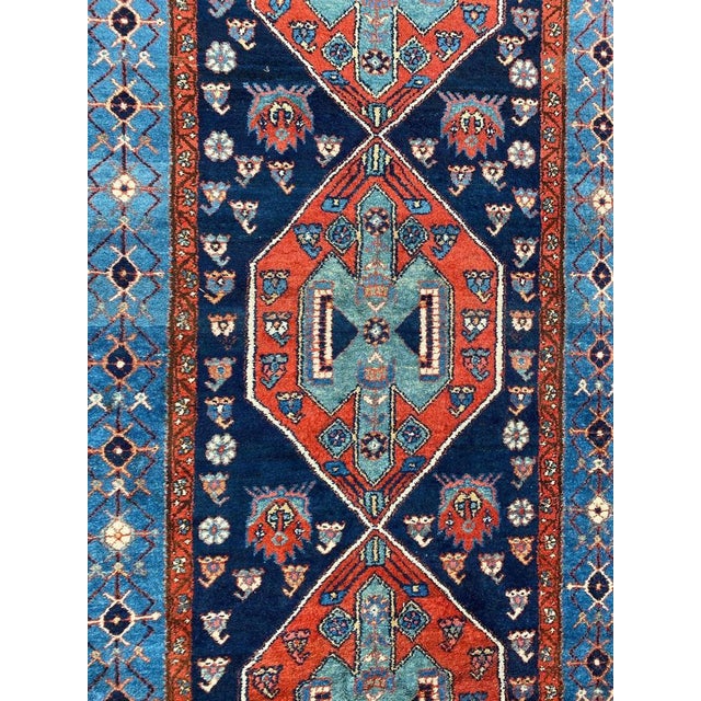 Long Antique Kurdish Rug, 1890s For Sale - Image 3 of 14