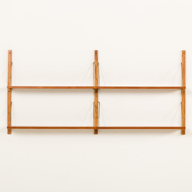 Brown Danish Teak Shelving Unit in the style of Poul Cadovius, 1960s For Sale - Image 8 of 8