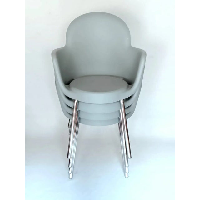 Plastic Model Gogo Chairs by Marcello Ziliani for Sintesi, 1980s, Set of 4 For Sale - Image 7 of 7
