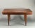 Beautifully crafted mid-century modern wood slat coffee table bench. Original patina and mounting hardware. The hardwood...