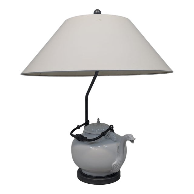 Porcelain Lamp by Gio Panti for Richard Ginori, 1980s For Sale