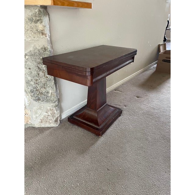 Mid 19th Century American Empire Console/Game Table For Sale - Image 4 of 7