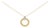 Gold Vermeil 1/10 Cttw Diamond Bold Pendant Necklace For Sale