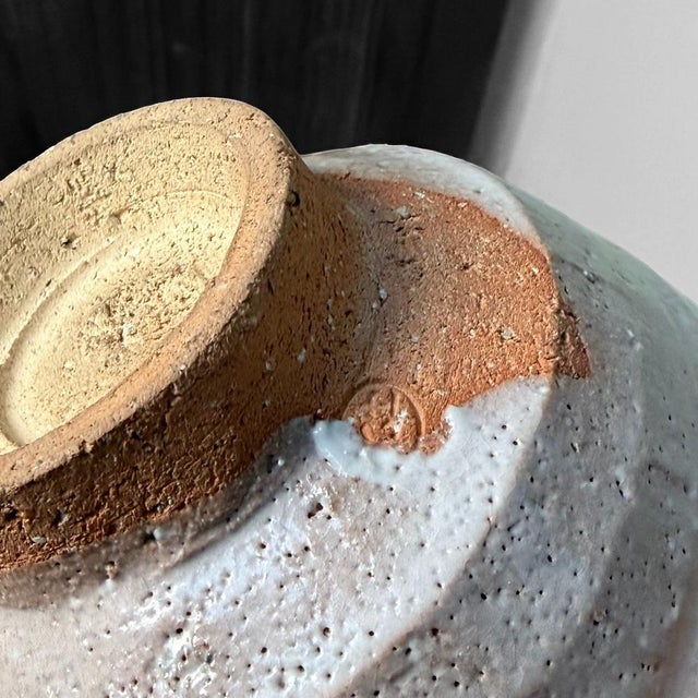 Japanese Matcha Chawan in Ido Form, Wood-Ash Glaze, 1970s For Sale - Image 4 of 13