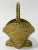 Vintage Brass Clamshell Basket With Handle For Sale - Image 4 of 9