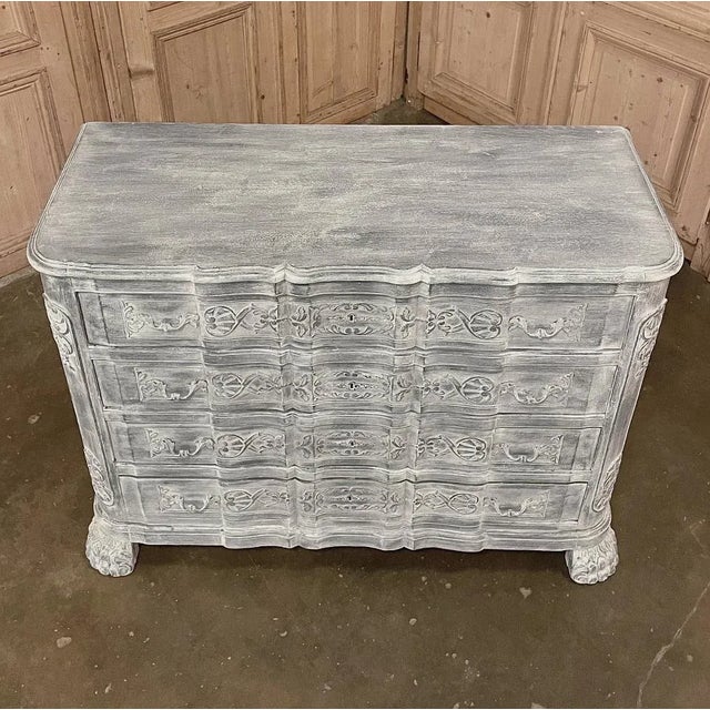 Late 19th Century 19th Century French Louis XIV Painted Commode For Sale - Image 5 of 13