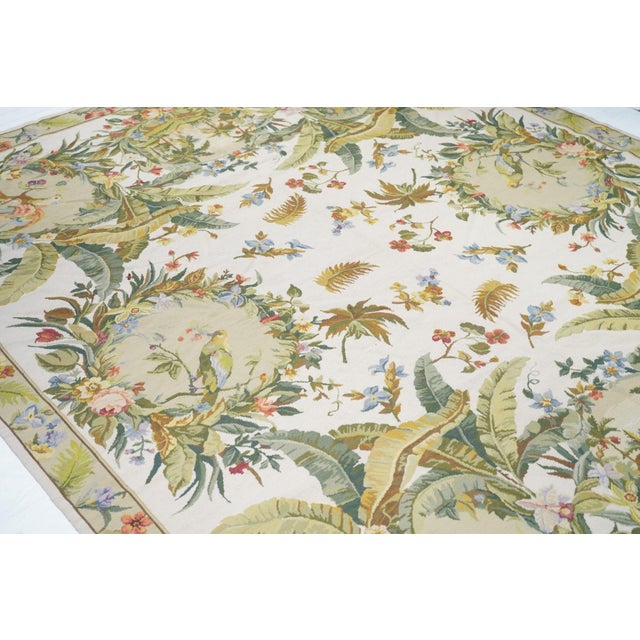 Textile French Aubusson Design Rug 8'0" X 10'0" For Sale - Image 7 of 9