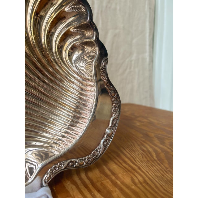 Mid 20th Century Rocco Silver-Plated Shell For Sale - Image 4 of 5