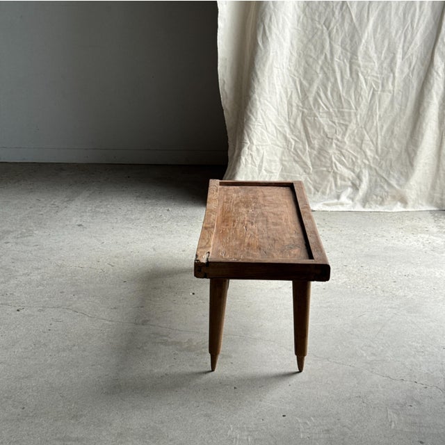 1980s Coffee Table with Tapered Legs in Antique Teak, 1980s For Sale - Image 5 of 18