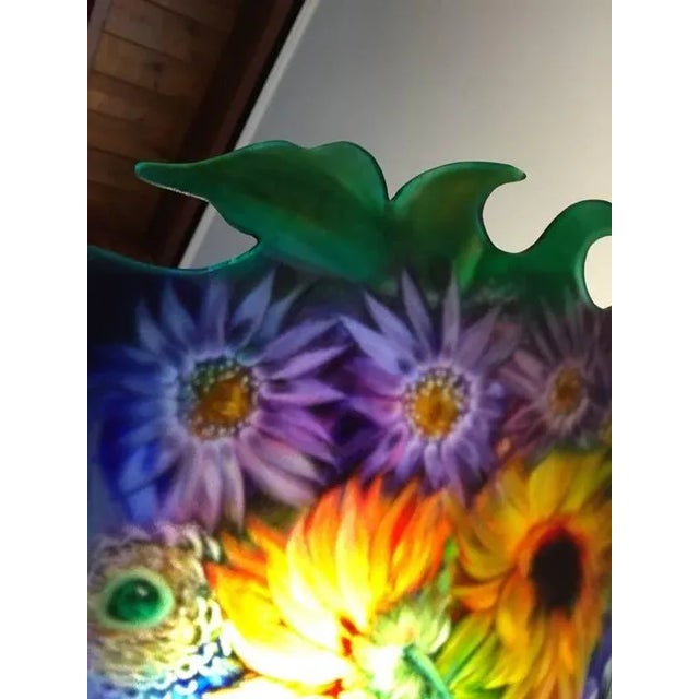 Metal Original Ulla Darni Signed Floor Lamp or Torchiere For Sale - Image 7 of 10