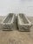 "Straight from the moss-draped gardens of a historic Montogmery AL estate, this pair of monumental cast stone trough...