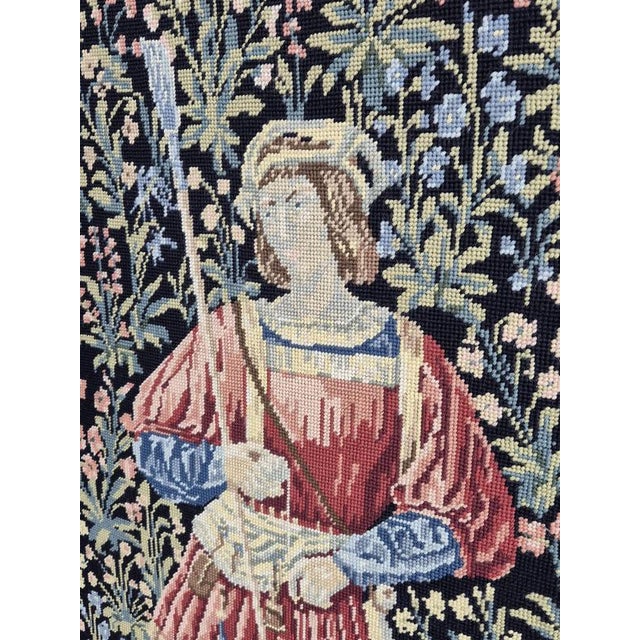 17th Century The Pastoral and the Spinning Wheel Tapestry Exhibited at the Louvre For Sale - Image 5 of 6