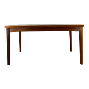 Danish Modern Draw Leaf Teak Dining Table