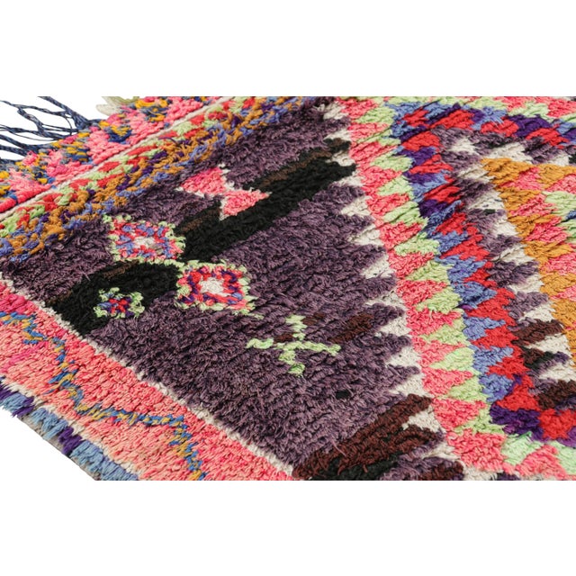 Moroccan Vintage Moroccan Rug With Colorful Medallions and Patterns, From Rug & Kilim For Sale - Image 3 of 7