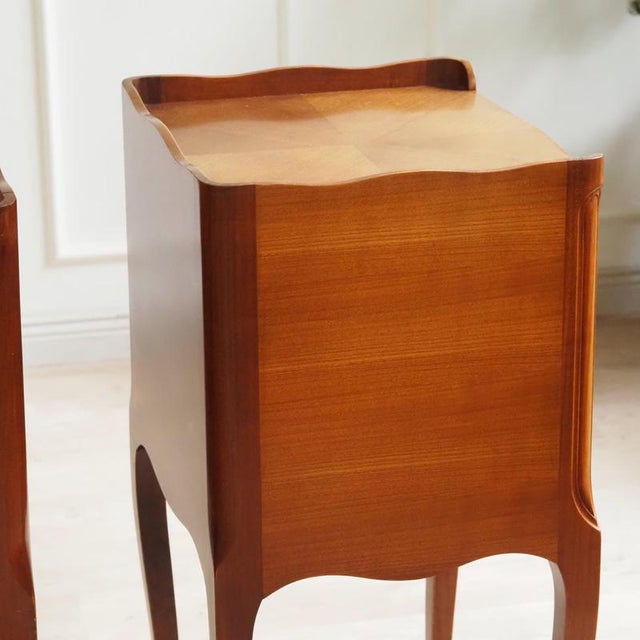 Louis Philippe Bedside Tables with Drawers, 1830s, Set of 2 For Sale - Image 12 of 13