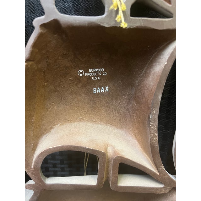 Light Gray Mid-Century Burwood 3-D Sailing Ship Wall Art For Sale - Image 8 of 11