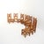 Rustic Handmade Oak Chairs, 1970s, Set of 8 For Sale - Image 3 of 16