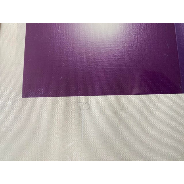 1980s Signed and Numbered Abstract Fine Art Lithograph by Known Polish/British Artist, S. Knapp For Sale - Image 4 of 7