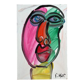 Original Peter Keil Painting - Abstract Portrait For Sale