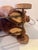 Vintage Plush Bear Pull Toy on Wooden Wheels For Sale - Image 9 of 12
