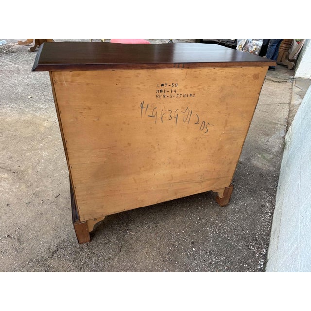 Hickory Chair Historic James River Plantation Georgian Solid Cherry Wood Block Front Chest of Drawers or Commode. For Sale - Image 14 of 16