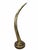 Vintage Mid Century Oversized Brass Elephant Tusk Horn For Sale - Image 4 of 8