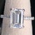 Stunning 3 carat VS clarity emerald cut brilliant lab grown diamond engagement ring in 14k white gold. A 3 carat emerald...