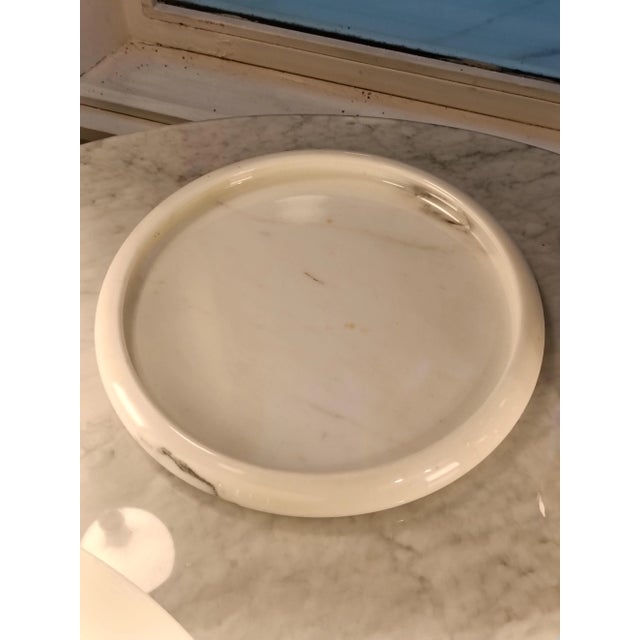 Sergio Asti White Carrara Marble Centerpiece by Sergio Asti for Up & Up, Italy, 1970s For Sale - Image 4 of 6