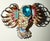 Vintage Coro Craft Sterling vermeil figural bird brooch, designed as a stylized bird in flight with dramatic outstretched...